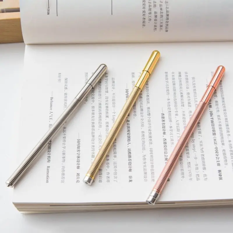 

Magnetic Metal Gel Pen Decompression Spring Gel Pen Magic Magnetic Magnet Ballpoint Student Writing