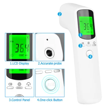 

WME-168 Professional Digital Infrared Thermometer Temperature Meter Instrument Non-contact IR Thermometer for Dropshipping
