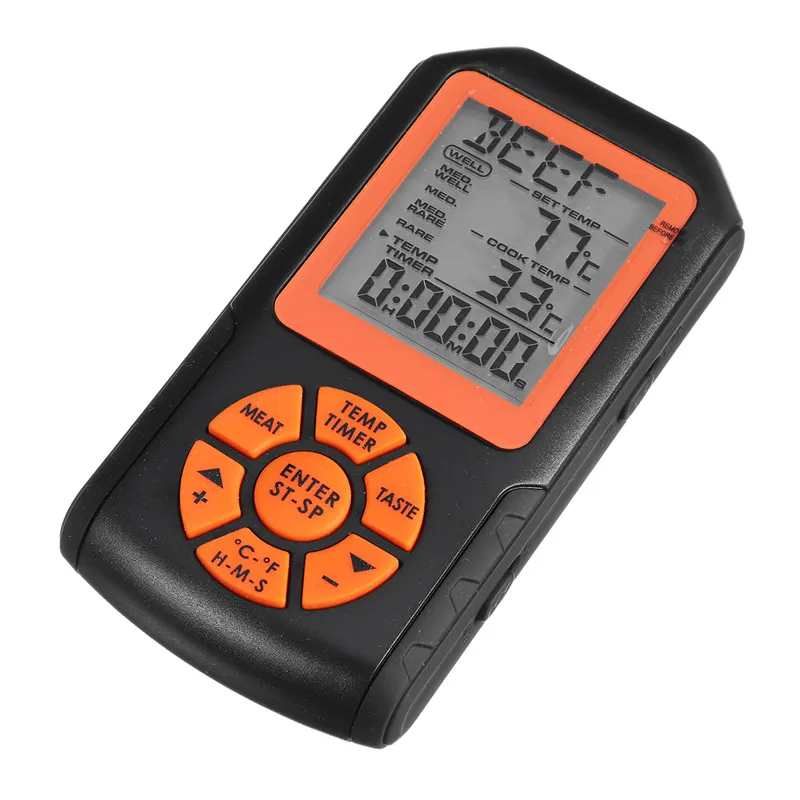 BBQ Thermometer Wireless Remote Digital Meat Thermometer with Probe for Cooking Smoker Kitchen Oven grilling BBQ Thermometer Wireless Remote Digital Meat Thermometer with Probe for Cooking Smoker Kitchen Oven grilling