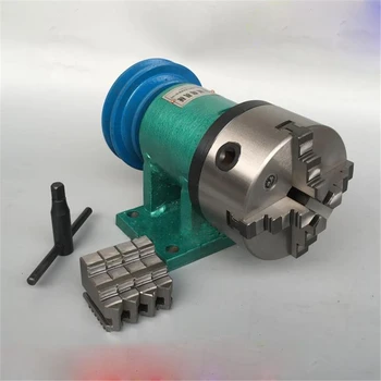 

Lathe Spindle Assembly with Flange Connection Plate Transition Plate 80/125/160/200 Spindle Three-jaw/Four-jaw Chuck
