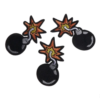 

Bomb Patch Embroidered Applique Sewing Patch Clothes Sticker Garment DIY Apparel Q6PE