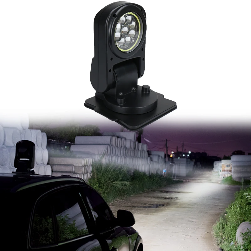 Foldable Search Light With Halo Wireless 45W LED Remote Control Spotlight Marine Searchlight for Boat Off Road Vehicle Trucks