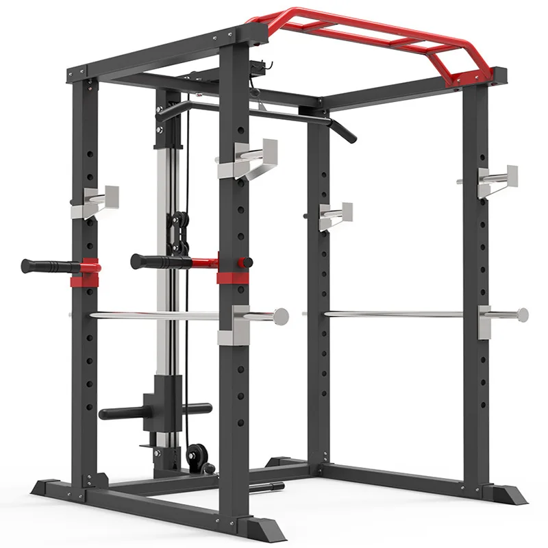 US $202.34 Multifunctional Household Gantry Frame Squat Rack Abs Workout Hip Trainer Multicombination Excercise Equipme Pullups Machine
