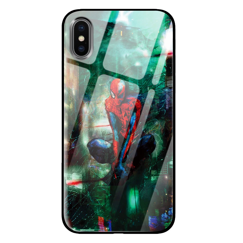 7 Hero постер с изображением черепа для iPhone 5 5S SE 6 6s 7 8 Plus X XS Max XR закаленное стекло чехлы для телефонов - Цвет: 7