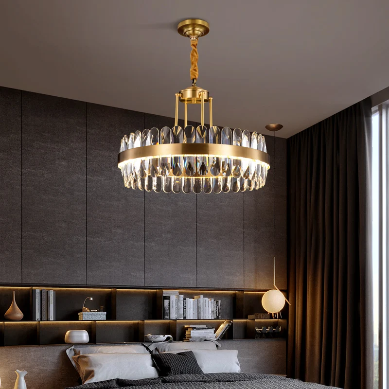 Luxury Modern Crystal Brown Chandelier 1