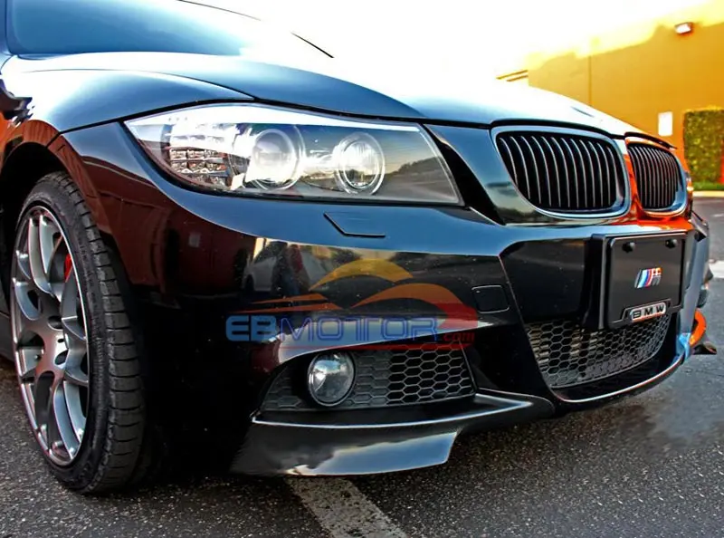 Front Bumper lip Splitter Spoiler For BMW E90 E91 LCI M-Tech sport Bumper 2009-2011