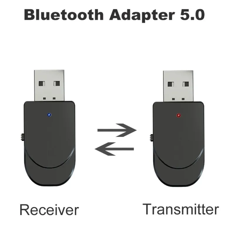 Bluetooth 5,0 аудио приемник передатчик 2 в 1 Мини 3,5 мм разъем AUX USB стерео музыка беспроводной адаптер для ТВ автомобиля ПК наушники