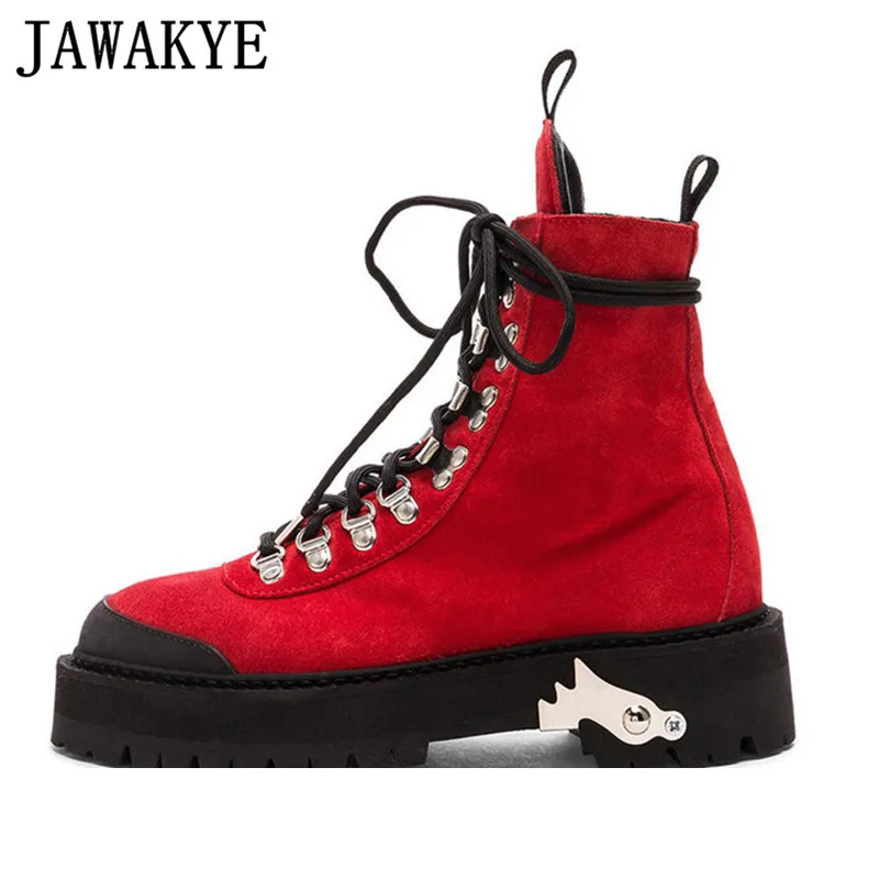 Metal-Decor-Lace-Up-Martin-Boots-Women-thick-sole-Leather-Studded-Ankle-Boots-runway-Flat-Shoes (2)