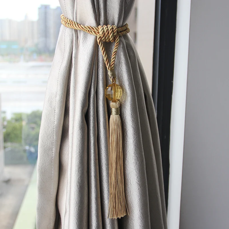 Хрустальные шарики для занавесок 2 шт. украшение дома акриловые бусины кисточки