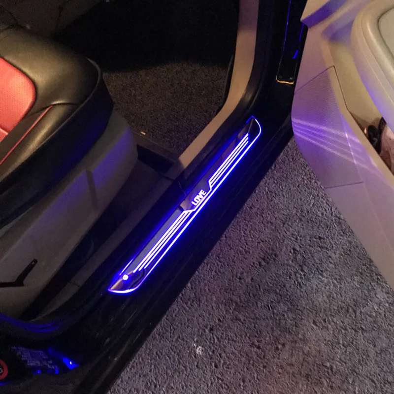 Auto door LED light pedal manufacturers customized figure acrylic CRV