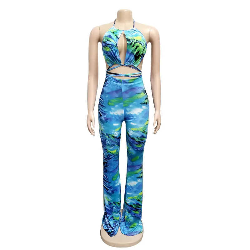 Beyprern Fashion Leopard Print Cut Out Bandage Jumpsuit Sexy Backless Lace-Up Print Rompers Clubwear Special occasion Outfits Beyprern Fashion Leopard Print Cut Out Bandage Jumpsuit Sexy Backless Lace-Up Print Rompers Clubwear Special occasion Outfits