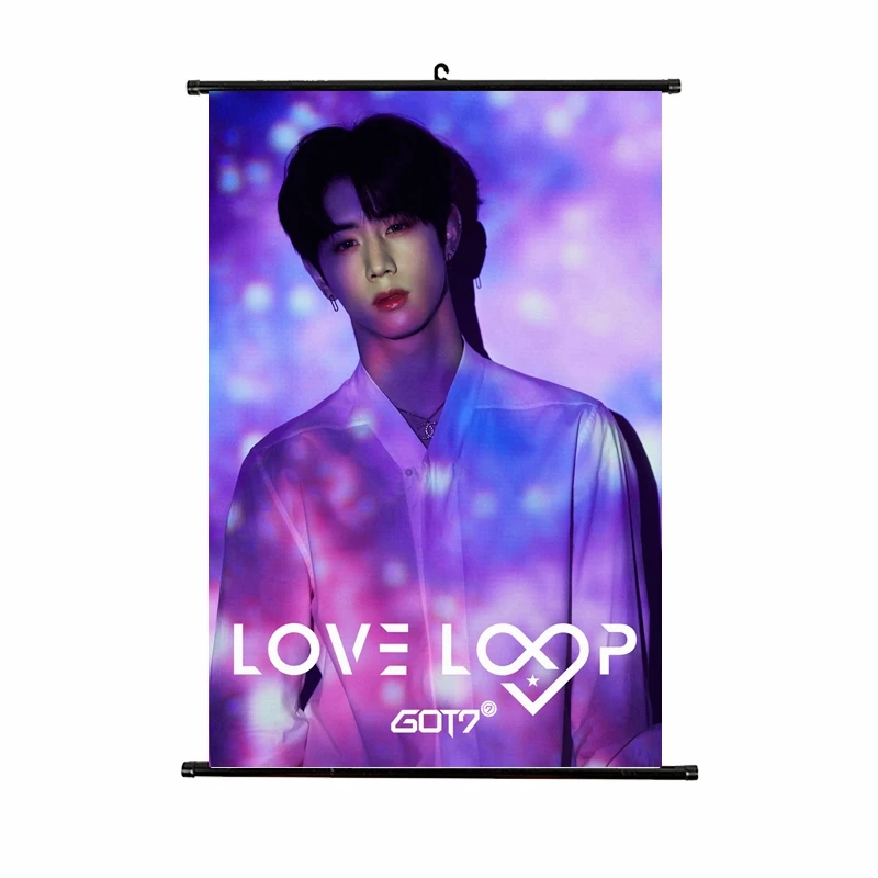 21*30 см Kpop GOT7 висячий плакат любовная петля альбом концертный kpop GOT7 Висячие Фото Ткань Высокое качество Новые поступления