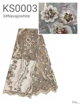 

African Tulle Lace Fabric High Quality 2020 French Net Lace Embroidered sequins Nigerian Lace Fabric ZSWDE203