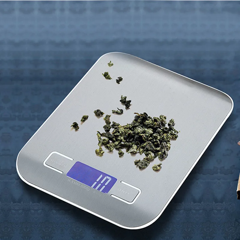 Household Kitchen Scale Electronic Food Scales Diet Scales Measuring Tool Slim LCD Digital Electronic Weighing Scale 10kg afbeelding