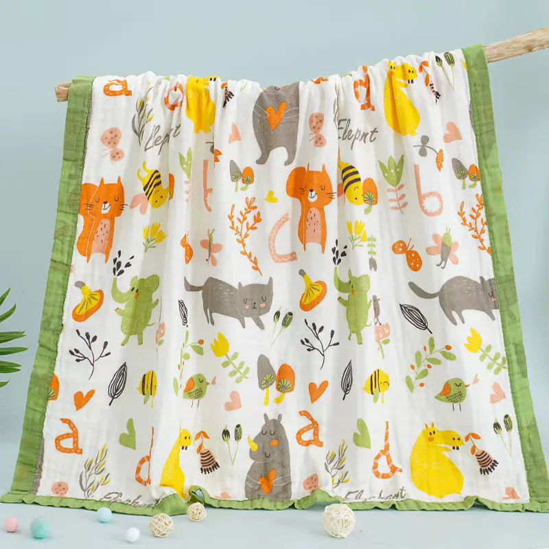 110x110cm 120x150cm 6 Layer Muslin Boy Girl Kids Children Sleep Blanket Swaddle Bath Towel 100% Cotton Newborn Wrap Baby Blanket cotton muslin blanket cotton gauze blanket cotton blanket cotton swaddle swaddle blanket cotton towel