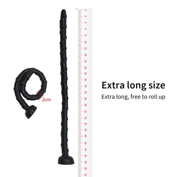 47cm Long Snake Dildo Anal Beads Butt Plug Vagina Dilator Anus Expander Prostata Massage Sex Toys For Woman Men Male Masturbator 3