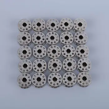 

25pcs/Set Stainless Steel Or Plastic Sewing Machine Bobbins Spools for Brother Janome Singer Elna Bernina Toyota Needlework Craf