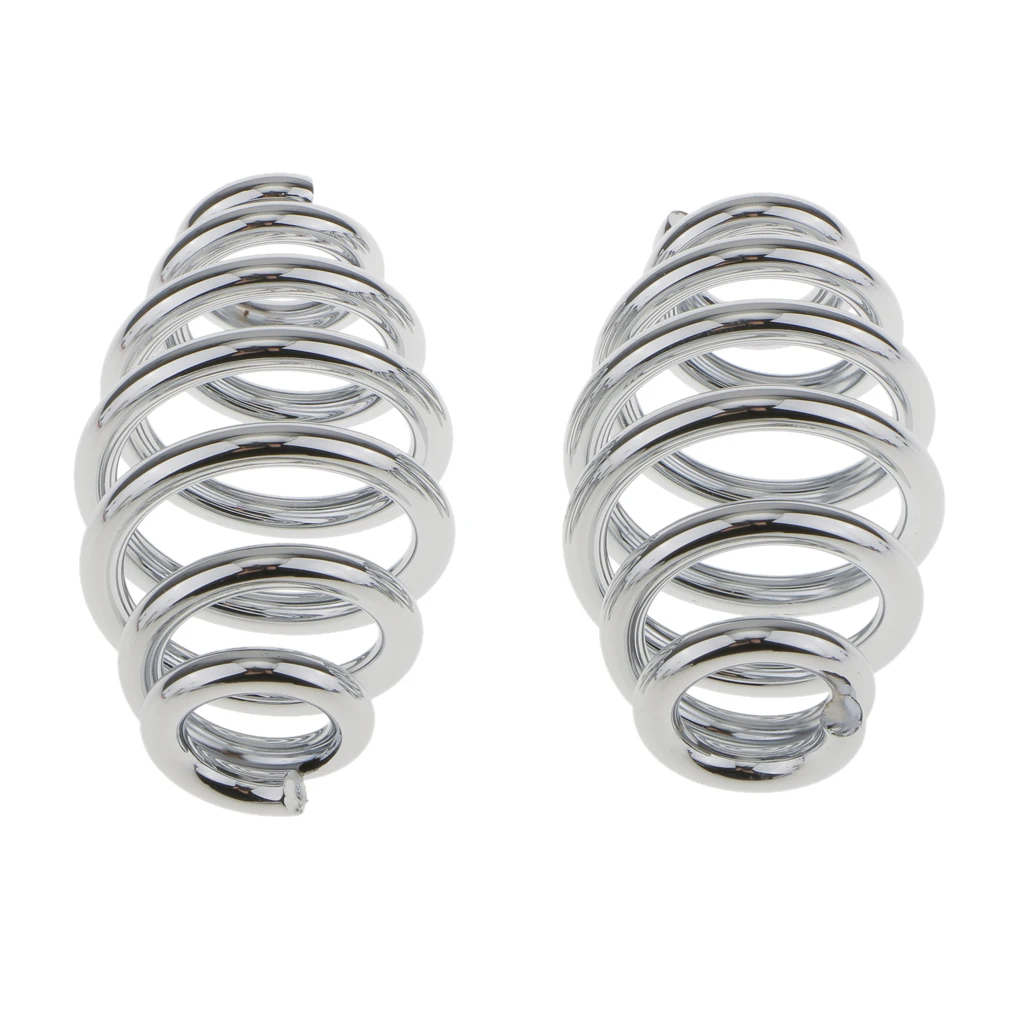 

1 Set 3" Chrome Motorcycle Solo Seat Springs FOR Chopper Bobber Honda