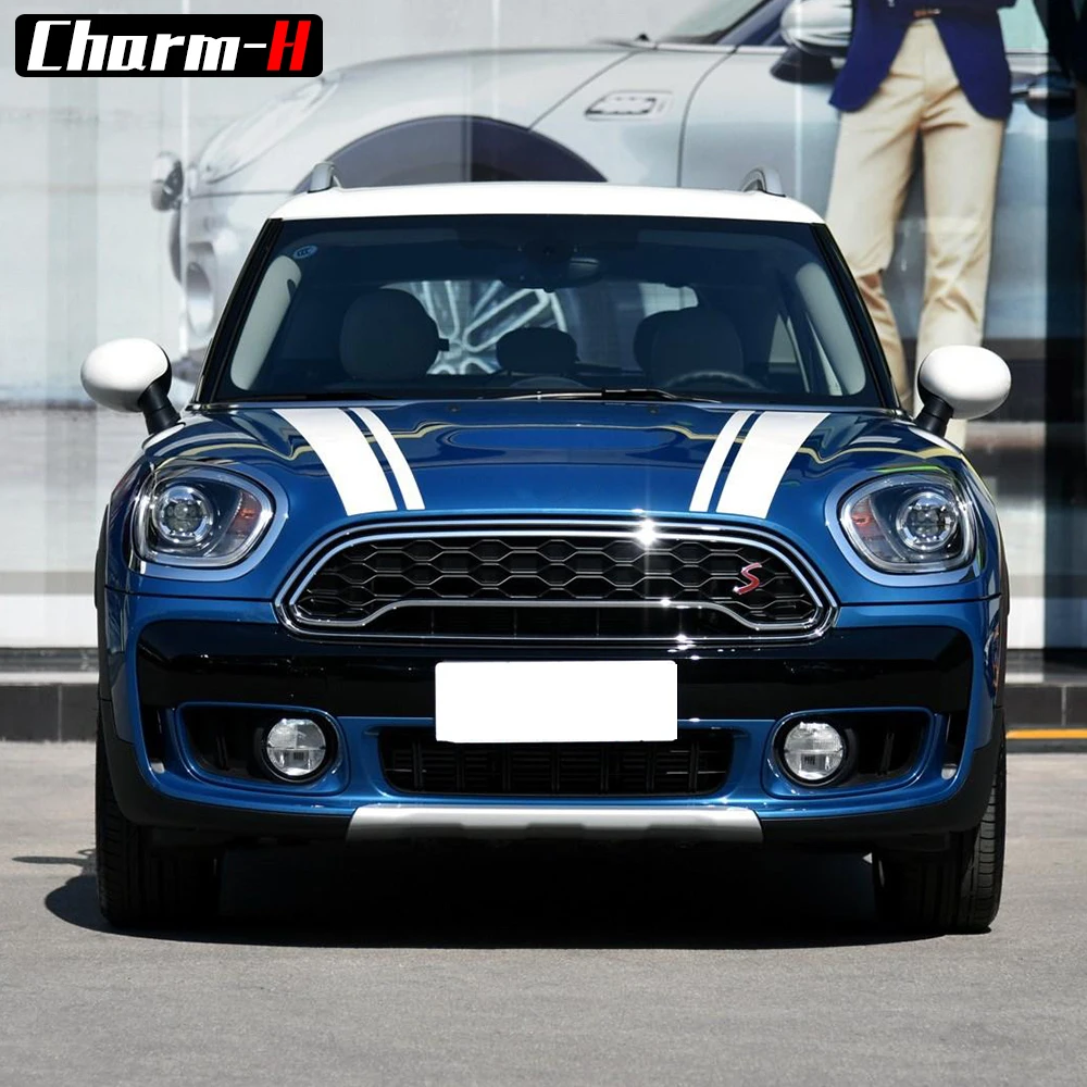 Автомобильный Стайлинг капот виниловая накладка наклейка боковая юбка StripesTrunk наклейка s для Mini Cooper Countryman f60 аксессуары