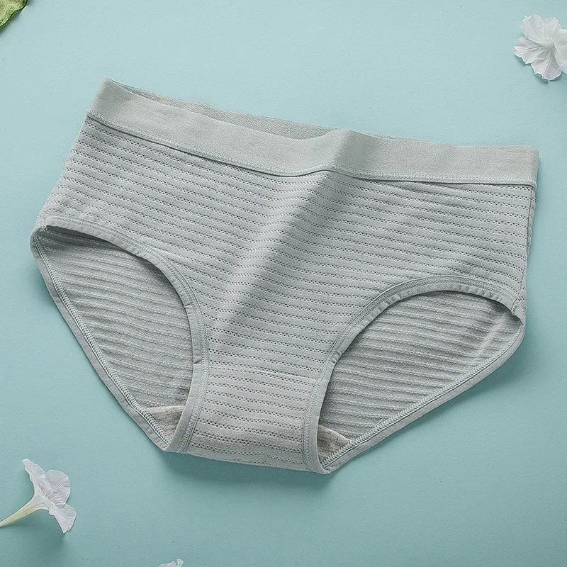 Бесшовные хлопковые трусики с вырезами сетчатые дышащие женские для менструации