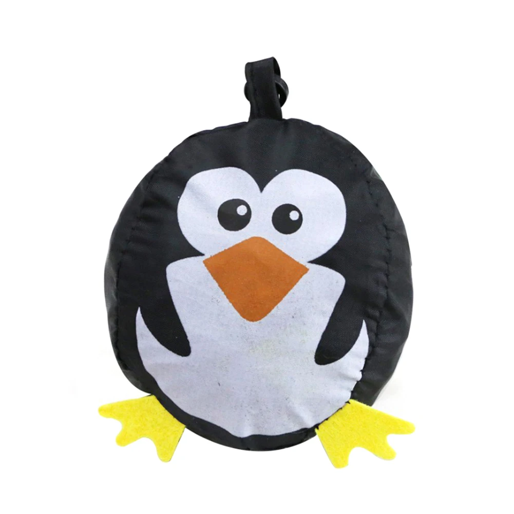 penguin 1 шт. милые Мультяшные животные напечатаны многоразовые хозяйственные сумки для путешествий Складная сумка для хранения сумка для покупок Эко сумка для женщин девочек - Цвет: penguin