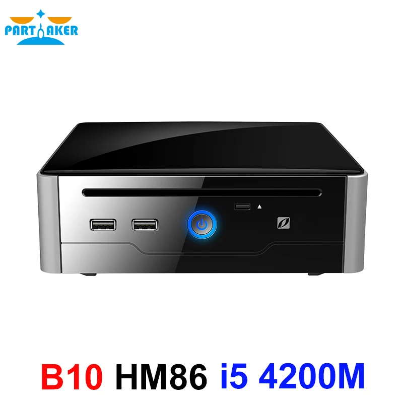 Причастником HTPC мини-ПК с системой windows Intel Core i5 4200M процессор DVI HDMI COM LAN USB3.0 Linux i5