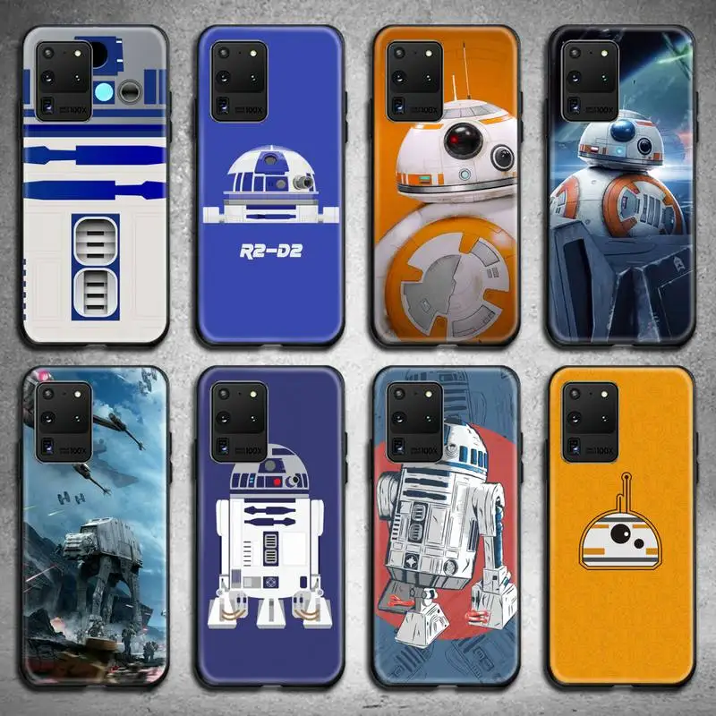 BB8 BB 8 R2D2 Robot Phone Case for Samsung S20 plus Ultra S6 S7 edge S8 S9 S10 5G lite 2020 | Мобильные телефоны и