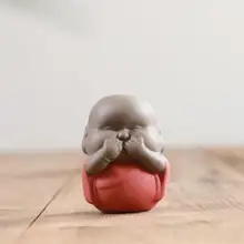 Мини декоративные керамические статуи Будды монахи предметы мебели Noing видеть не слуха не говорящие керамические монахи скульптура Буда