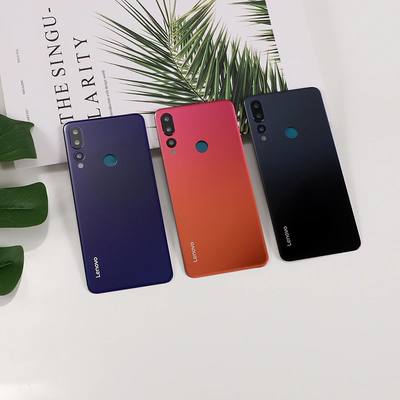 Новый Оригинальный стеклянный чехол для Lenovo Z5S Z5s задняя крышка корпуса Запасные +