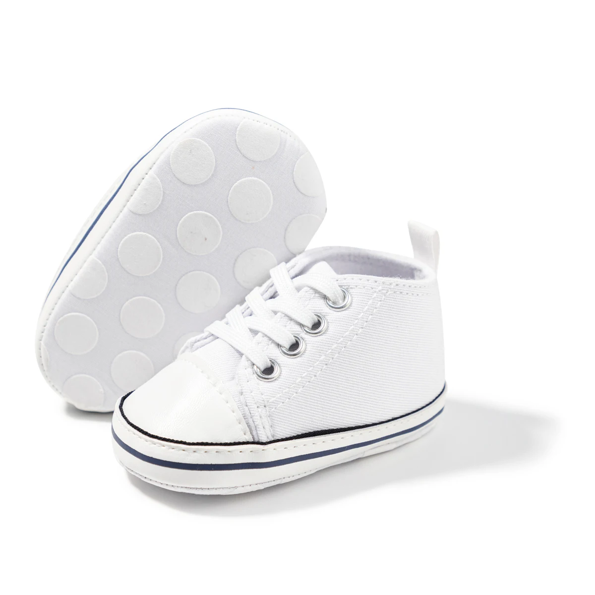 Baby Shoes Boy Girl Solid Sneaker Cotton Soft Anti-Slip Sole Newborn Infant First Walkers Toddler Casual Canvas Crib Shoes