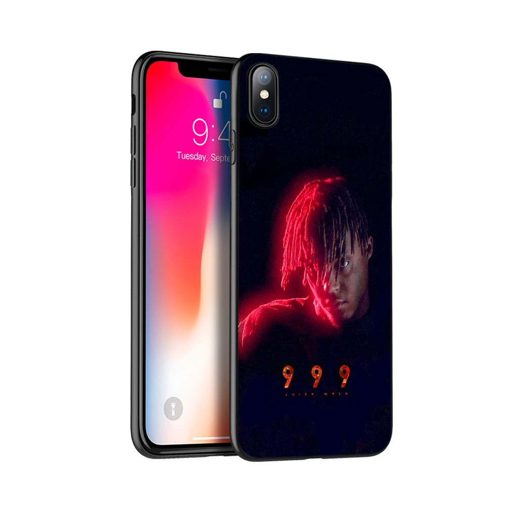 Черный чехол ТПУ для iphone 5 5s se 6 6s 7 8 plus x 10 чехол силиконовый чехол для iphone XR XS 11 pro MAX чехол Juice WRLD - Цвет: 50109