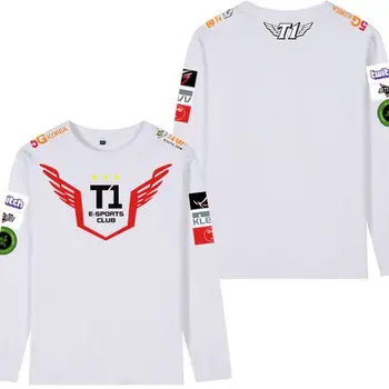 

Men Cotton Printed Sweatshirts LOL Skt T1 Team Faker Unifrom Hoodies Coat Loose Pullovers Streetwear Big Size Fashion Brand
