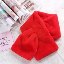 

Color Scarf Warmth Hood Plush All-match Student Bib For Autumn And Winter Plush Accessories Women's Scarf Winter R5b2