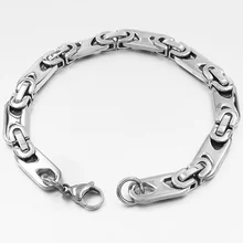 GOKADIMA винтажная Высококачественная цепочка из нержавеющей стали мужской браслет 23 см 8 мм Мужские украшения для его WB337