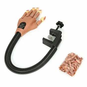 

Men's Nail Tips Practice Hand Nail Art Hands Tool Adjustable Nail Art Model Hands DIY Manicure Tool For False Hand Tips training