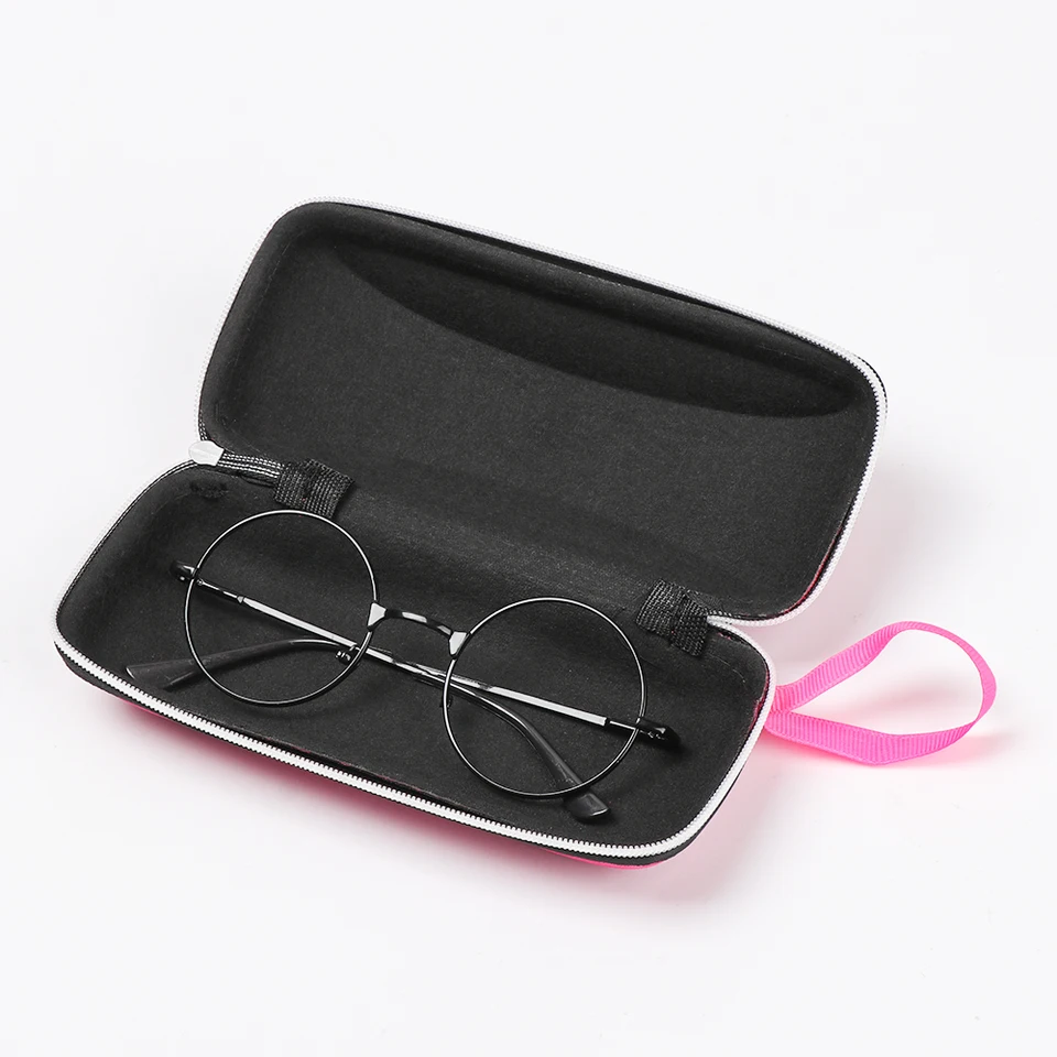 Étui à Lunettes Rigide En Tissu Oxford - 3 Pièces, Avec Crochet, Pour Lunettes De Soleil Ou De Vue