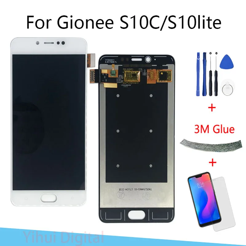100% протестированный белый/черный 5 2 дюйма для GiONEE Elife S10 Lite S10C S10CL ЖК дисплей +