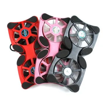 

1pcs Foldable USB Cooling Fan Mini Octopus Notebook Cooler Cooling Pad Safety Stand Double Fans For 7-15 inch Notebook Laptop