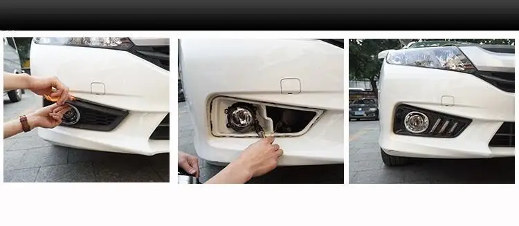 Дневные ходовые огни Luces Para Автозапчасти Светодиодные автолампы аксессуары для автомобиля освещение фары передние противотуманные фары 17 18 для Honda City