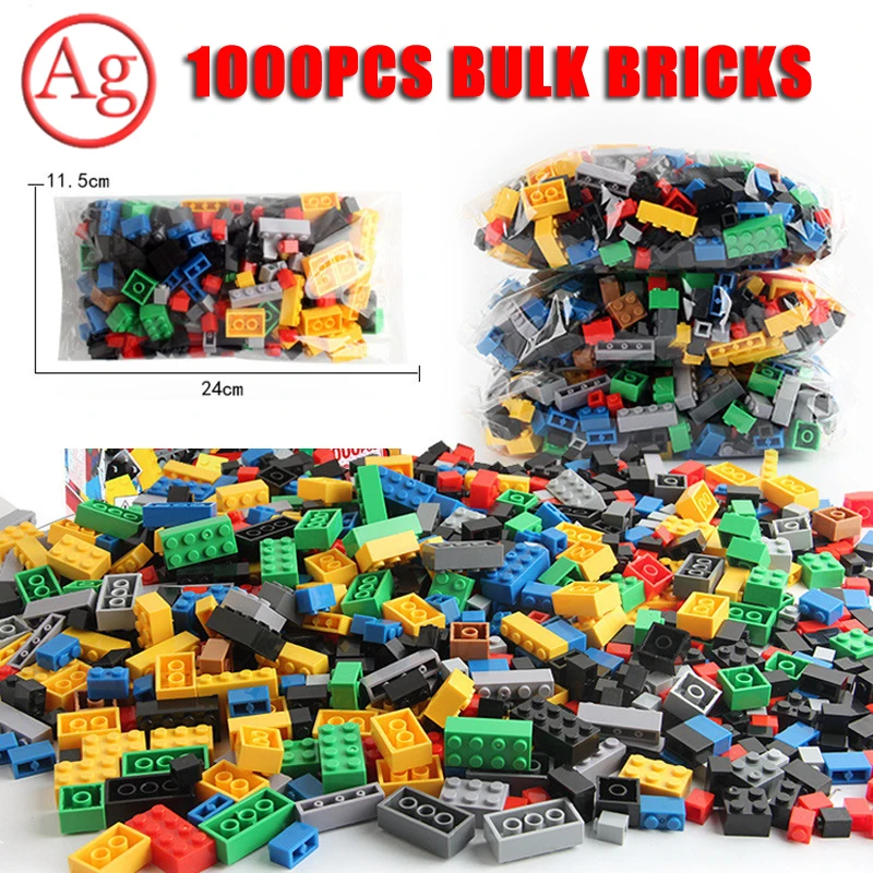 

Compatible Legoed City 1000 Pieces Building Block Bulk DIY Creative Bricks Technic Educational Toys Birthday Gift Constructor