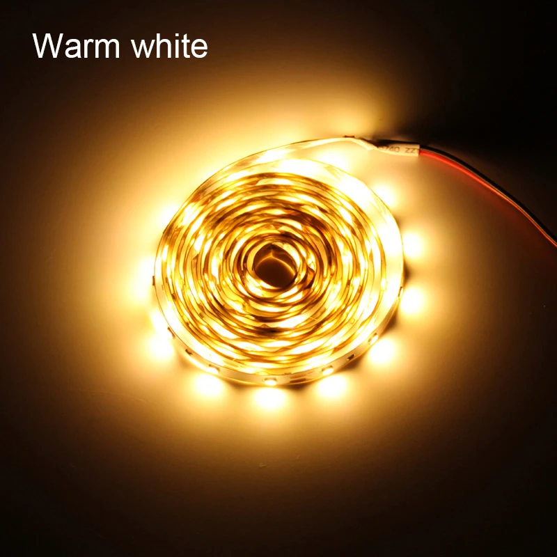 Warm white 2835 Светодиодные ленты светильник 12 Вт водостойкый led RGB 5 м 10 м гибкий диода лента с дистанционным управлением, красный, синий цвет, теплая обувь Белый и зеленый цвета - Испускаемый цвет: Warm white