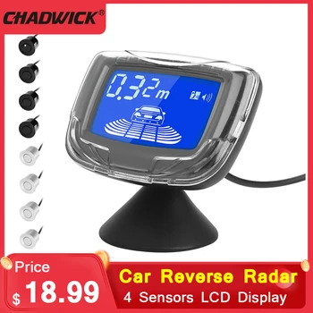 

4 Sensors LCD Display Auto Reverse Radar Alarm System Monitor Backup Parking Radar Detector Car Reverse Radar