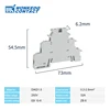 Din Rail Terminal Block Terminator 10Pcs DIKD-1.5  Three Layer 3 Level Sensor Actuator Triple Wire Connector DIKD1.5 ► Photo 3/6