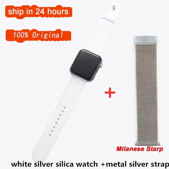 add extra strap F10 Смарт часы Полный сенсорный экран для сердечного ритма кровяное давление спортивный трекер фитнес PK P80 Iwo SmartWatch для Android IOS - Цвет: add extra strap