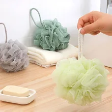 Лидер продаж Мягкий шар для ванной Большой душ Цветочная Чистящая сетка гигиенические пузырьки мыть для ванной NShopping