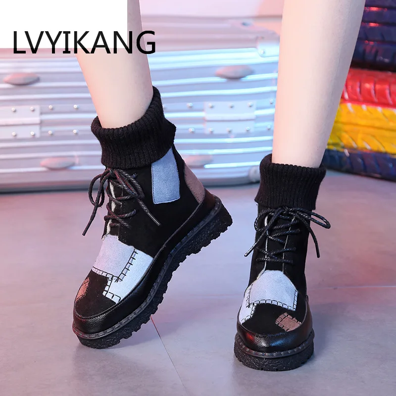 LZJ/ г. Новые весенне-осенние модные повседневные носки и обувь Женская Корейская Соответствие цвета обуви женская обувь для отдыха Вулканизированная обувь