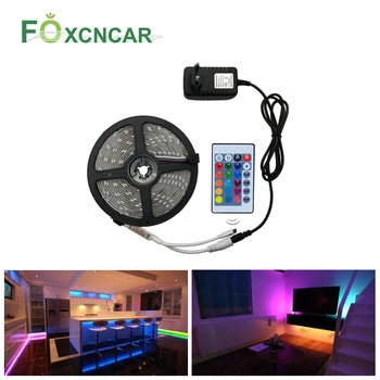 

5050 RGB 12V LED Strip Light Waterproof Kitchen Under Cabinet LED Lighting Bedroom Closet Wardrobe TV Back Light Bajada De Cama