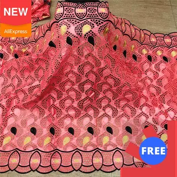 

5 Yards African bazin riche fabric with brode Latest fashion Cotton embroidery bazin lace fabric for dress lace fabric BL340