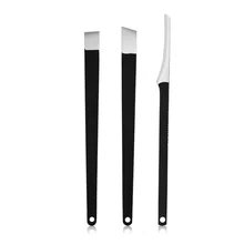 3 шт., нож для педикюра из нержавеющей стали черного цвета, инструменты для вросших кутикулы, инструменты для удаления кукурузы из мертвой кожи, уход за ногами