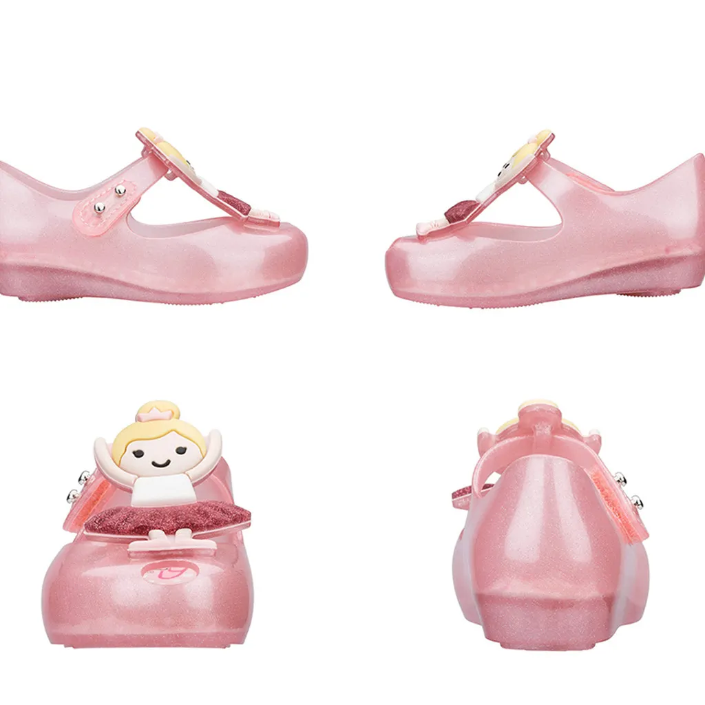 Mini Mlsa Jelly Twins Camellia Melflex Shoes 2021 Summer New PVC Bow Soft Comfort Kids Shoe Water Sandal Toddler Girl Sandals